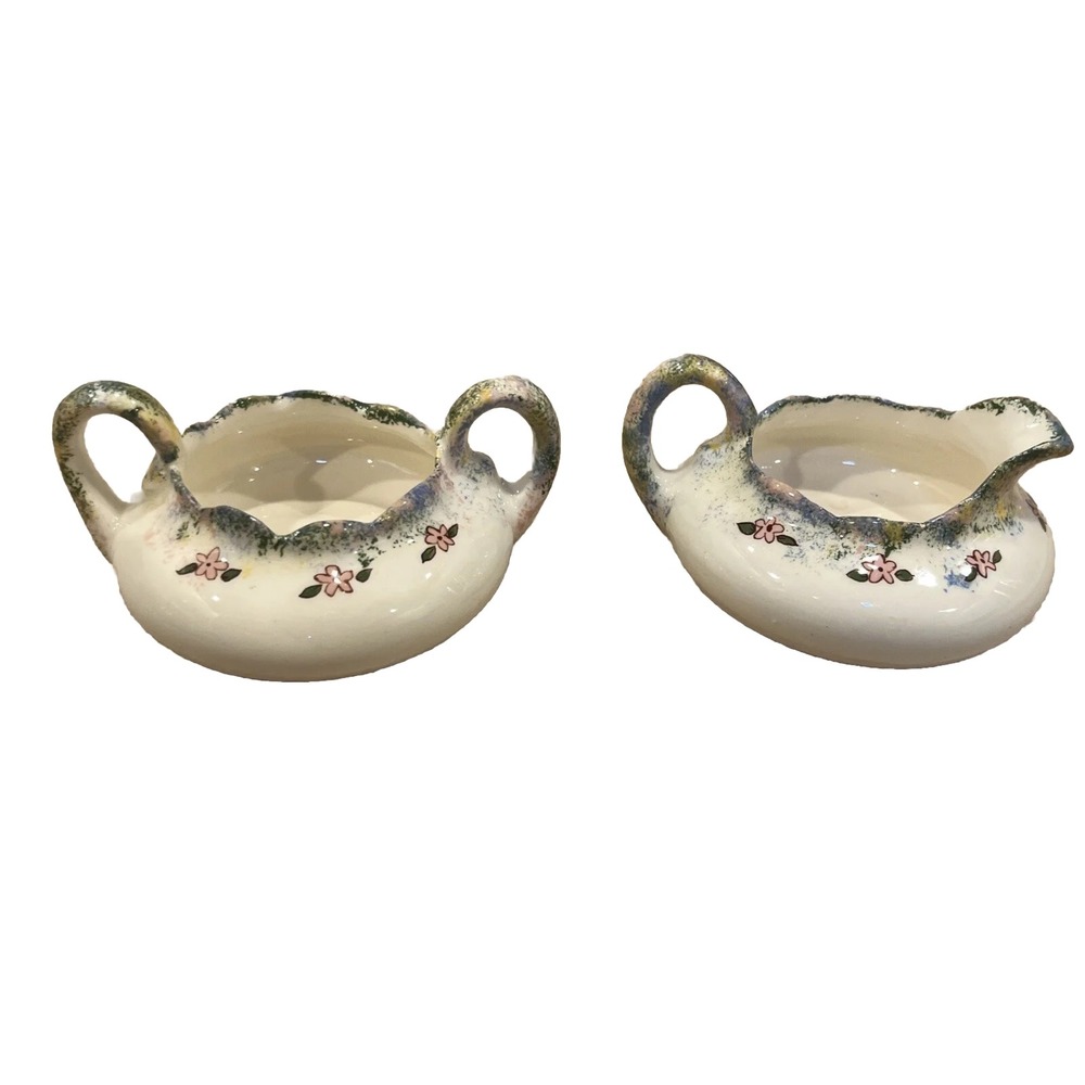 Singing‎ River Original Sugar And Creamer Beautiful Ceramic Vintage Countryside